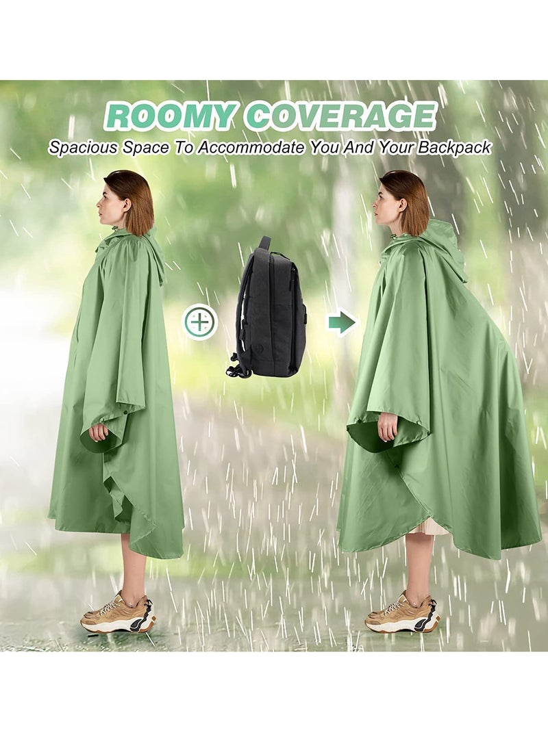 Generic - Lightweight Waterproof Rain Poncho for Men and Women, Breathable Windproof Raincoat with Hood, Quick-Dry Reusable Ripstop Design for Outdoor Activities. - Image 1