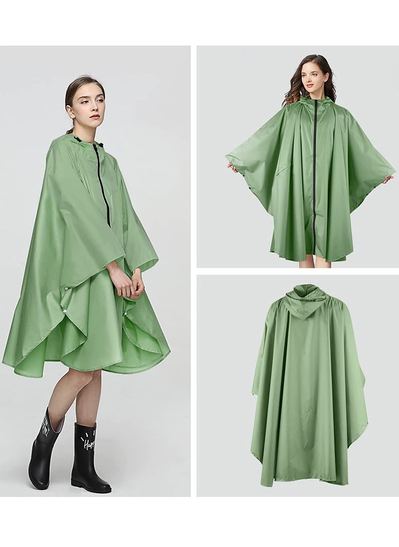 Generic - Lightweight Waterproof Rain Poncho for Men and Women, Breathable Windproof Raincoat with Hood, Quick-Dry Reusable Ripstop Design for Outdoor Activities. - Image 1
