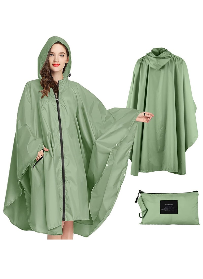 Generic - Lightweight Waterproof Rain Poncho for Men and Women, Breathable Windproof Raincoat with Hood, Quick-Dry Reusable Ripstop Design for Outdoor Activities. - Image 1