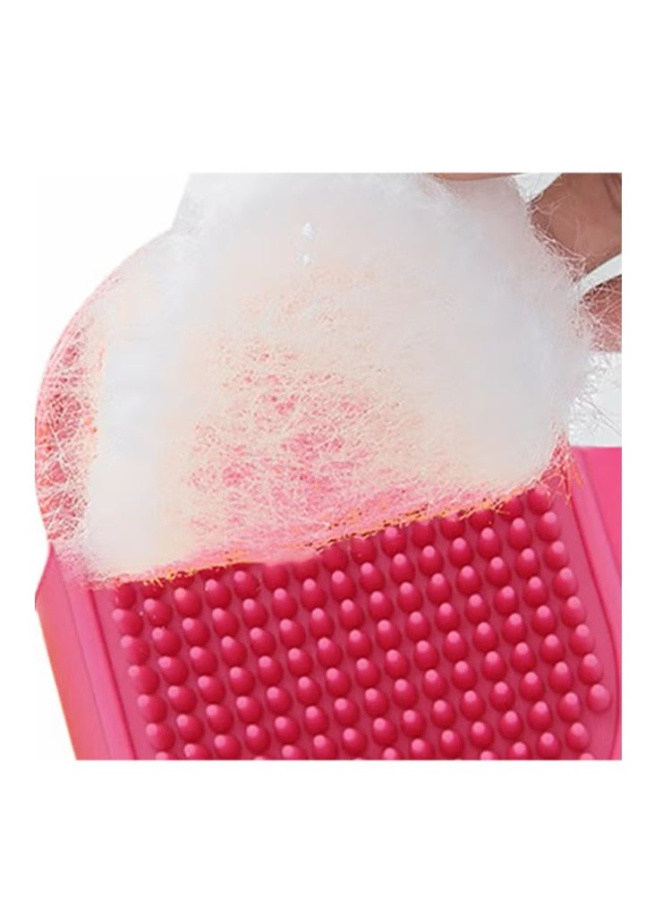 شاربدو فرشاة استحمام للحيوانات الأليفة وردة حمراء - Image 3