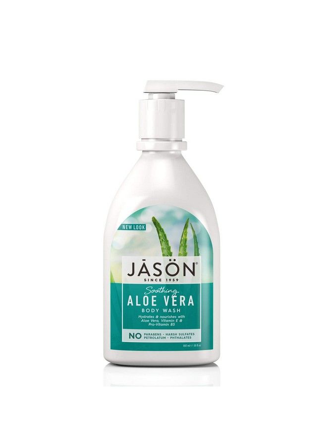 Jason Natural Products Body Wash Pure Soothing Aloe Vera 30 Fluid Ounce - Image 1