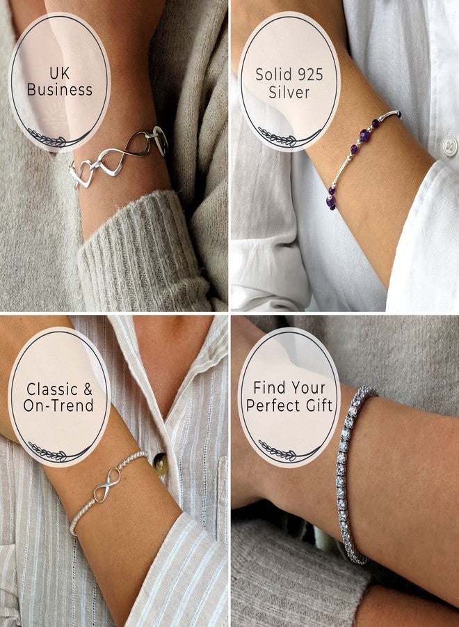 Silverly 4mm Rectangular Hinged 925 Sterling Silver Bangle - Elegant Chunky Square Tube Bracelet - Mum Auntie Wife Birthday Gifts - Classic Solid Silver Bracelets for Women - Image 5