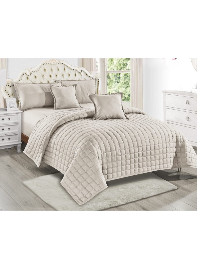 Moon Hotel Bedspread Compressed Quilt Set King Size Double Bed Comfortable Soft 6 Pieces Microfiber Quilt Size 230*250cm - Image 1