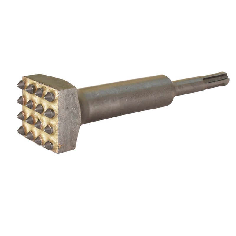 ACTINTOOL 5 5/8 in. x 1 1/4 in. 16 Tips Concrete Repair Patch Prepare Sds Plus Bushing Tool, 1 1/4 Inch Square Head Concrete Roughness Coating Remove Bushing Bit for Rotary Hammer (Pack of 1) - Image 1