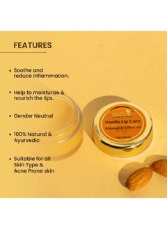 MELLOW Herbals Ayurvedic Vanilla Lip Cure (12Gm) For Dry & Chapped Lips | Soft & Moisturised Lips With Almond, Wheat Germ & Olive Oil | Ayush Certified | Gmo, Paraben And Silicone Free  - Image 4