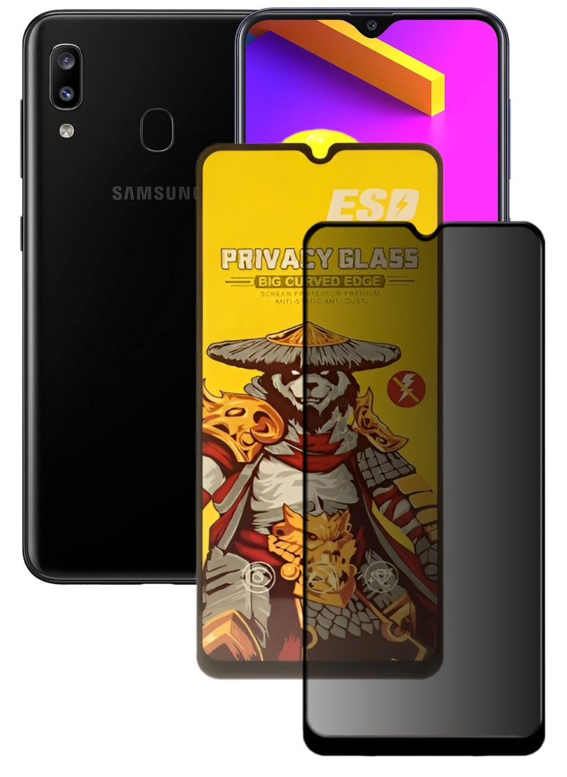 ESD Tempered Dustproof Privacy Glass Screen Protector Compatible For Samsung Galaxy M10s - Image 1