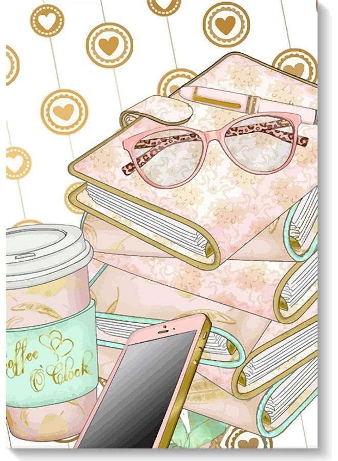 RYN Coffee Lovers Themed Wall Art Painting Multicolour 40x60cm - Image 1