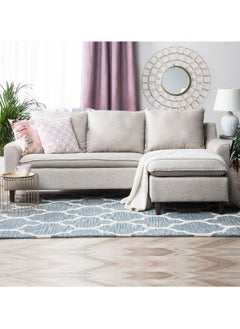 A to Z Furniture Reversible Fabric Corner Sofa Light in Beige Color Reversible Corner Sofa  - Image 3