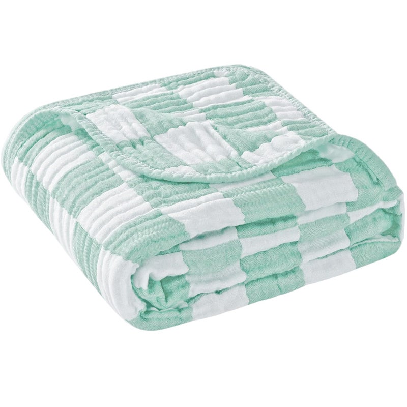 HardNok Ultra Soft Muslin Baby Blanket, A Versatile Swaddle and Bed Blanket for Babies, Toddlers, Boys, and Girls (1 Pack). - Image 1