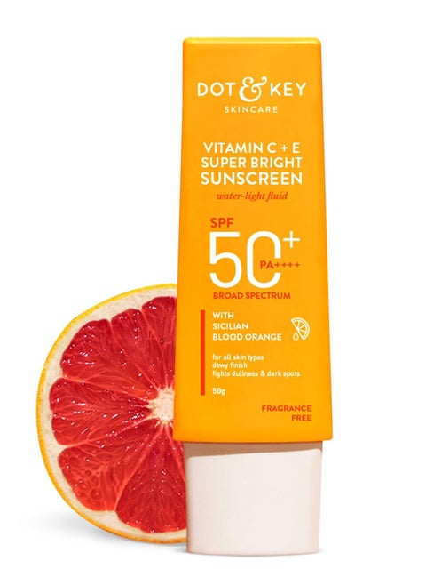 Sunscreen SPF 50 PA+++ with Vitamin C + E for Even Toned & Glowing Skin, 50g