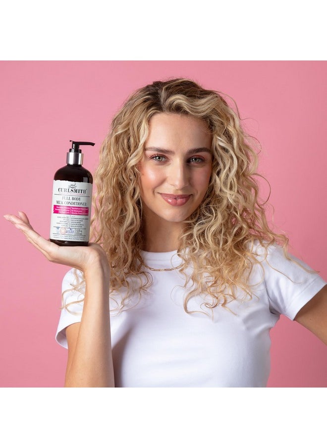 CURLSMITH CURLSMITH - Full Body Milk Hair Conditioner, Volumizing and Hydrating for Wavy, Curly or Coily Hair, Vegan (355ml/12fl oz)  - Image 4