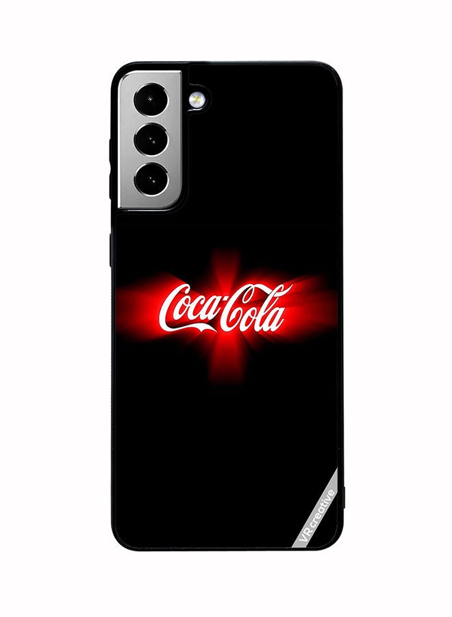 VR CREATIVE Protective Case Cover For Samsung Galaxy S21 FE 5G Cocacola Design Multicolour - Image 1