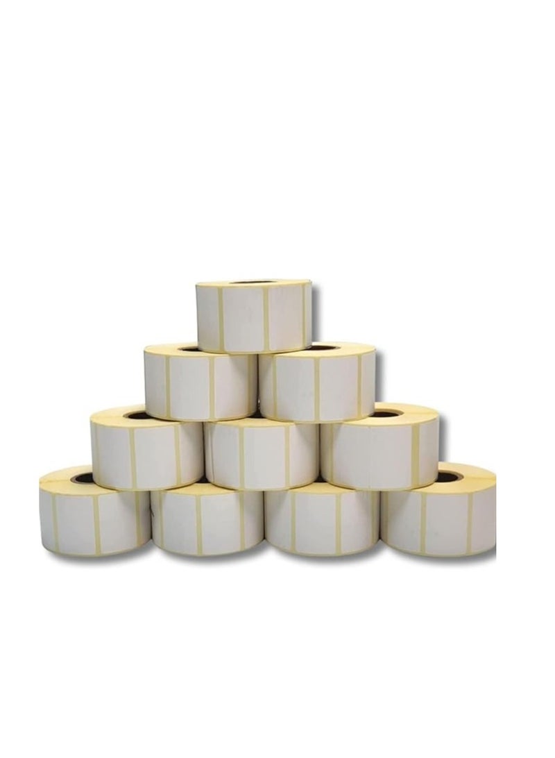Terabyte Direct Thermal Barcode Label Sticker POS 38mm x 40mm  1000 Labels per  10 Rolls - Image 1