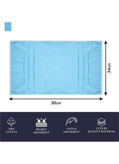 Kuber Industries Face Towel | Cotton Towels For Facewash | Towels For Daily Use | Workout Hand Towel | Lining Design | 14X21 Inch | Pack Of 3 | Multi  - Image 3