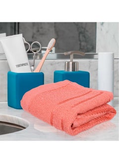 Kuber Industries Face Towel | Cotton Towels For Facewash | Towels For Daily Use | Workout Hand Towel | Lining Design | 14X21 Inch | Pack Of 3 | Multi  - Image 2