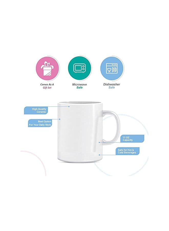 S-TOP Father's Day Gift Best Dad Ever Birthday Gift New Dad Gift Coffee Mug Tea Cup White - Image 5