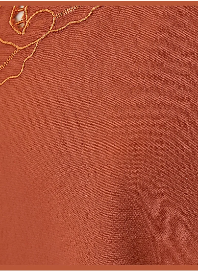 KOTON Neck Detailed Tank Top