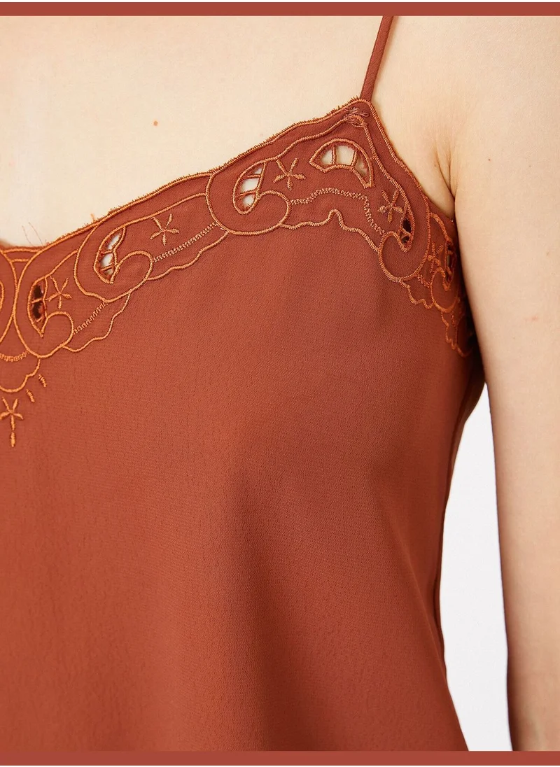 KOTON Neck Detailed Tank Top