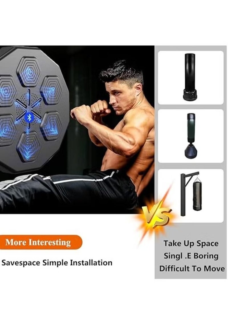 TIGER - Indoor Electronic Music Boxing Machine Wall Mounted, Smart Boxing Target with LED Lights, Interactive Music Boxing Trainer, Ideal for Fitness & Outdoor Fun Exercises, Professional Training Device for Reflexes, Coordination & Strength - Image 1