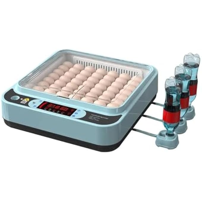 ريحني حاضنة بيض الدجاج 56 حاضنة أوتوماتيكية للرطوبة وتوفير المياه ودرجة الحرارة مع وظيفة اختبار البيض - Image 1