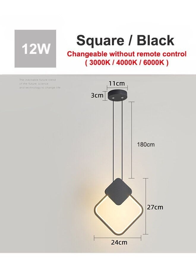 Haikomin Nordic LED Pendant Lights Indoor Lighting Hanging Lamp For Home Bedside Living Room Decoration Dining Tables Aisle Modern Light Black - Image 2
