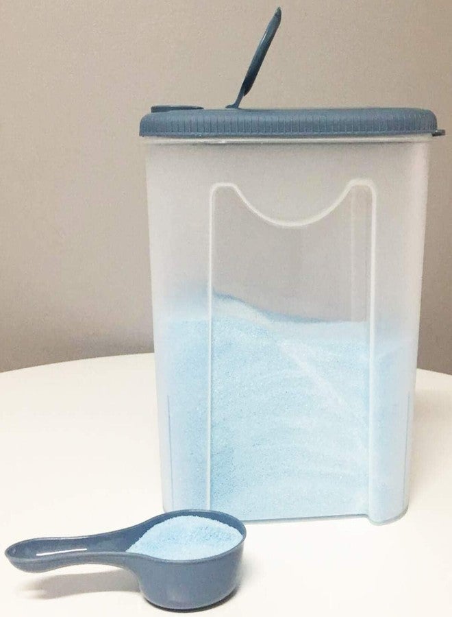 Tribello Plastic Laundry Powder Container For Detergent, Laundry Room Organization - 80 oz - Image 3