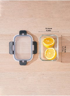 Jourvent 10-Pack Glass Meal Prep Containers, 1040+410ml (35+14oz) Airtight Food Storage with Lids, Microwave, Freezer & Dishwasher Safe, Grey  - Image 4
