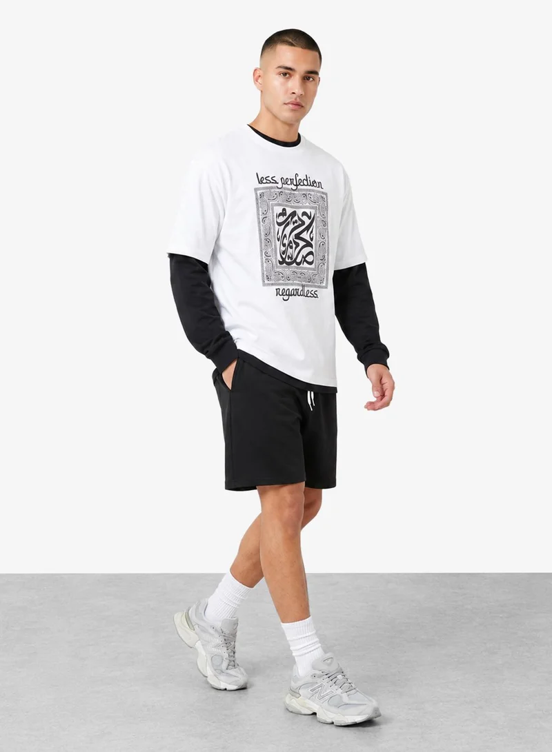 Seventy Five Basics Regular Fit Pocket Shorts Contrast Drawcord