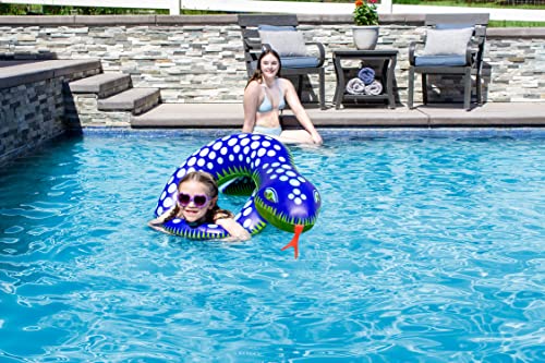 Poolmaster Swimming Pool Float Split Pool Ring, Snake, Green - Image 3