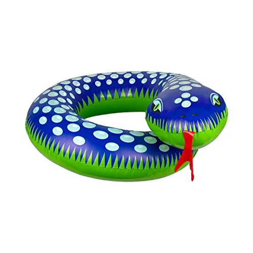 Poolmaster Swimming Pool Float Split Pool Ring, Snake, Green - Image 2