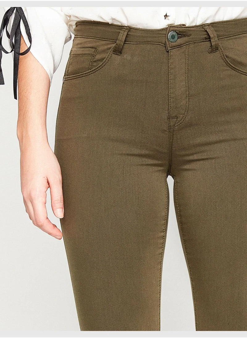KOTON Slim Fit Trousers