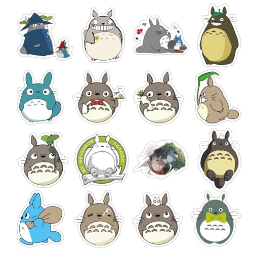 BERFLYTER 50Pcs Cartoon Totoro Themes Waterproof Stickers for Water Bottle Cup Laptop Bike Skateboard Luggage Box Vinyl Graffiti Patches BRJKT - Image 3