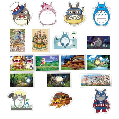 BERFLYTER 50Pcs Cartoon Totoro Themes Waterproof Stickers for Water Bottle Cup Laptop Bike Skateboard Luggage Box Vinyl Graffiti Patches BRJKT - Image 4