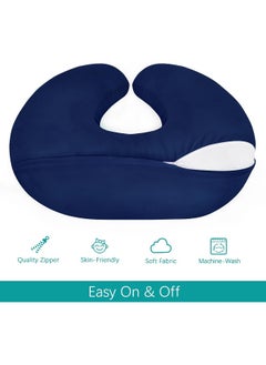 Biloban Biloban Nursing Pillow Cover 2 Pack Fit Boppy Nursing Pillow Breathable & Skin-Friendly Nursing Pillow Slipcovers for Breastfeeding Mom Comfortable & Machine Washable Nursing Pillow Covers  - Image 4
