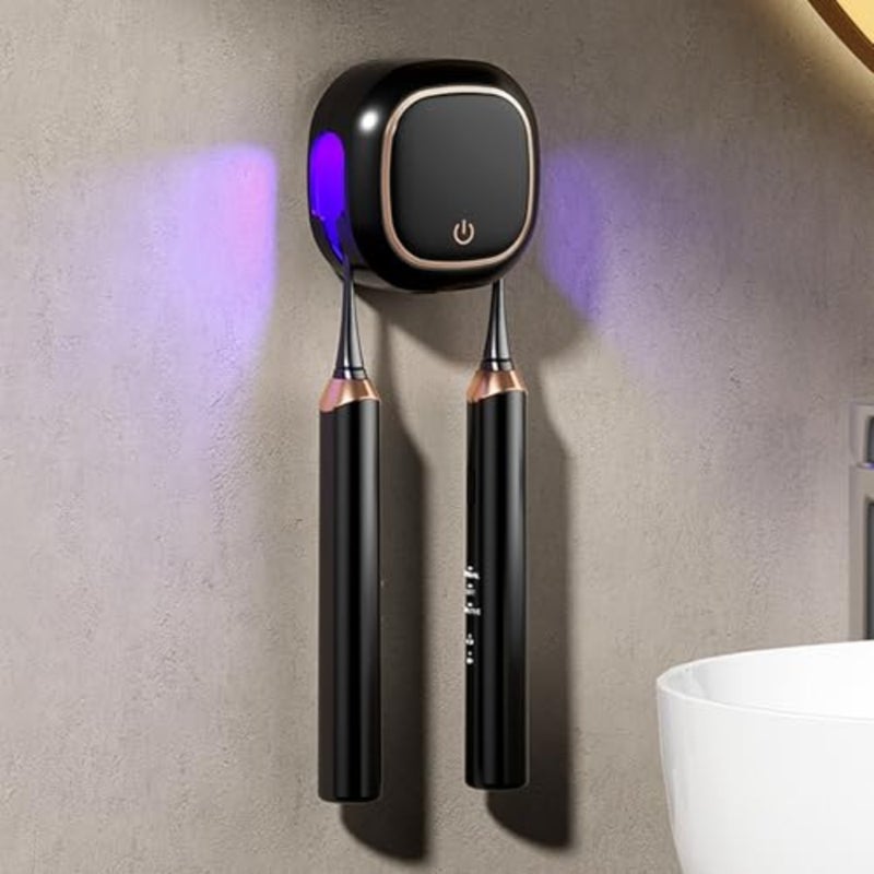 Toothbrush Holder Wall Mounted, Rechargeable Smart Cleaner Case, Portable Toothbrush Holder for Electric and Manual Toothbrushes, Travel Home Toothbrush Cleaning Box - Image 1