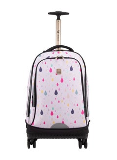 Wires 3 Piece Kids School Trolley Bag laptop compartment 4 Wheels With Lunch bag & Pencil Case  - Image 4