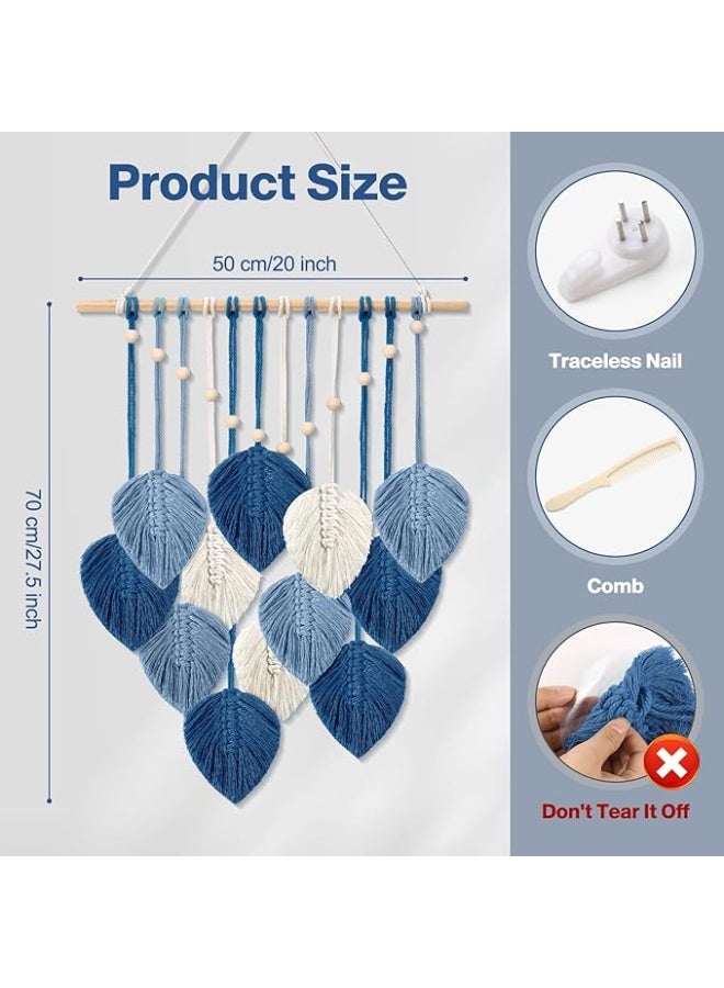 انتيكيانو مكرمية جدارية – ديكور يدوي من القطن – المقاس ‎50×70‎ سم - Image 2