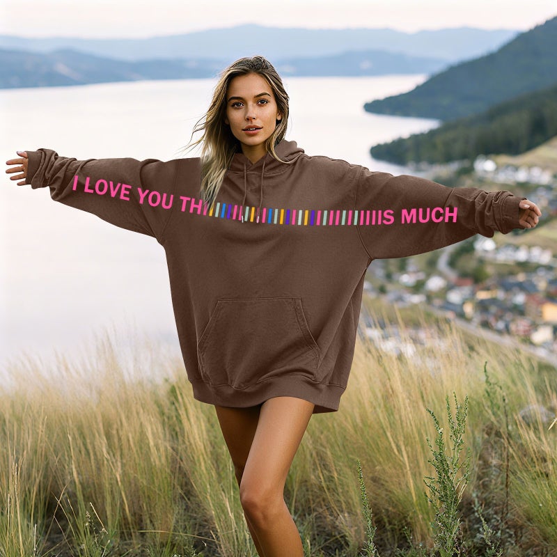 2025 Autumn and Winter Long-Sleeve Oversized Comfortable Casual Hooded Sweatshirt with Letter Print Trendy Brand for Men and Women - Image 1