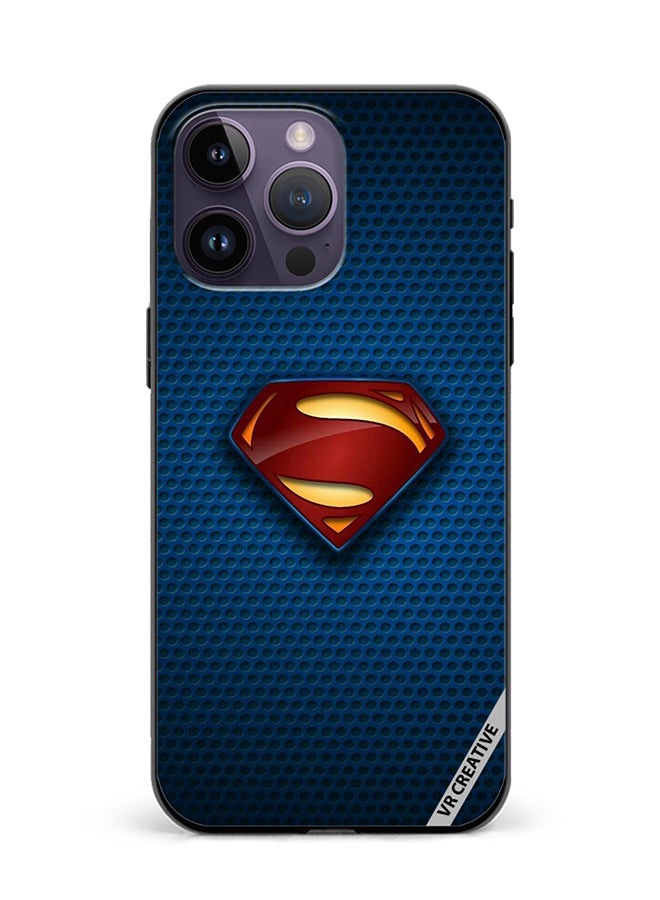 VR CREATIVE Protective Case Cover For Apple iPhone 15 Pro Superman Design Multicolour - Image 1