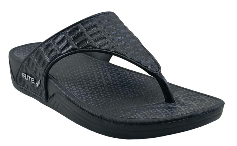 Flite FL 511 EVA Flip-Flops for Women | Lightweight V-Strap Slippers for Girls & Ladies | Daily Use Waterproof Chappals for Casual Wear (Black, UK Footwear Size System, Adult, Women, Numeric, Medium, 3) - Image 3