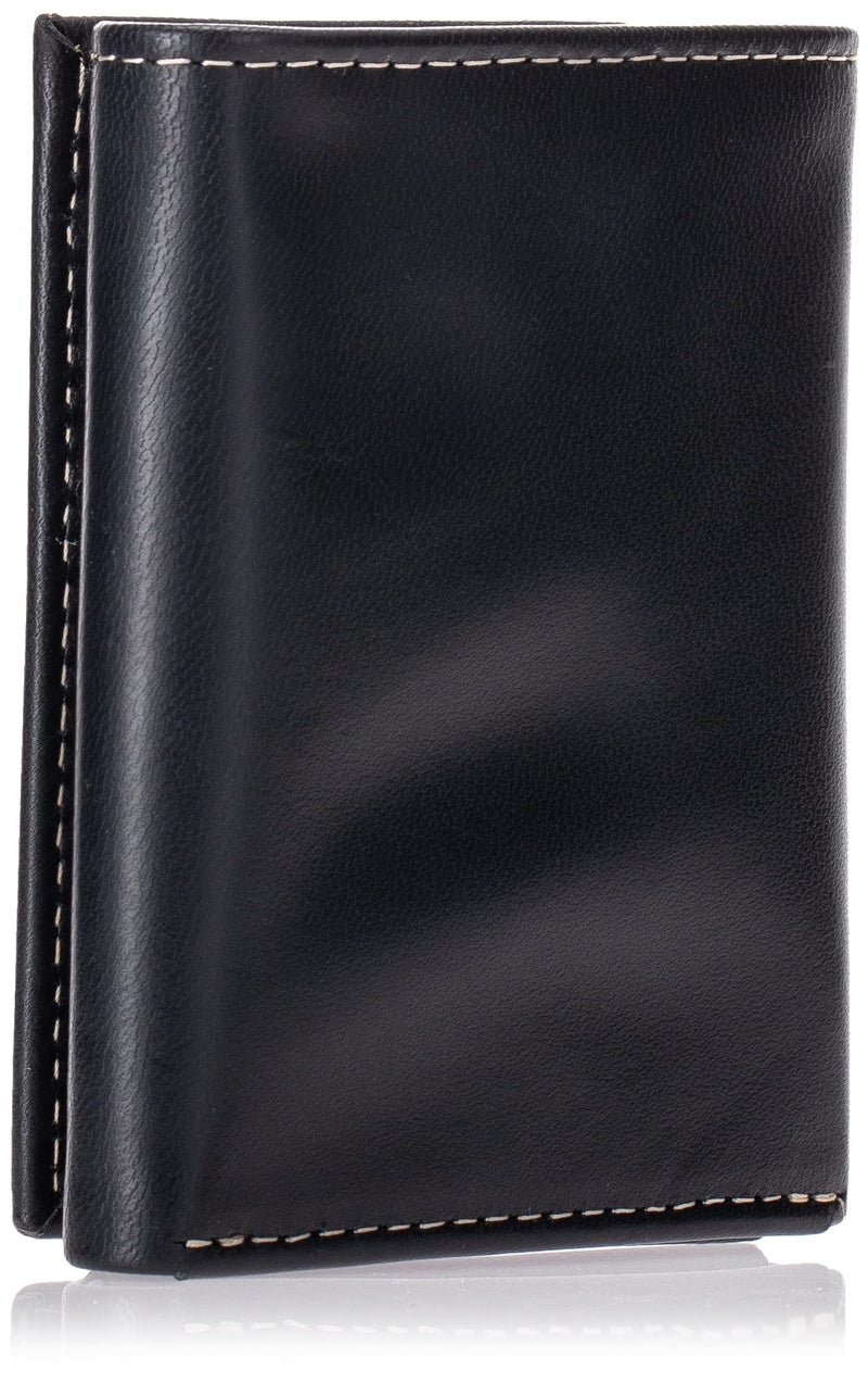 Timberland Men's Leather Trifold Wallet With Id Window, Black (Cloudy), One Size - Image 2