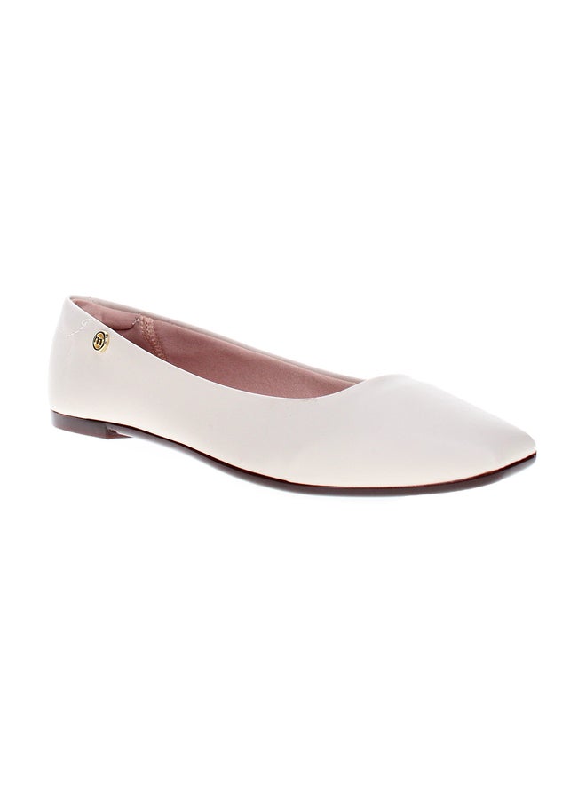 MOLECA Solid Slip-On Ballerinas with Bow Detail - Image 1