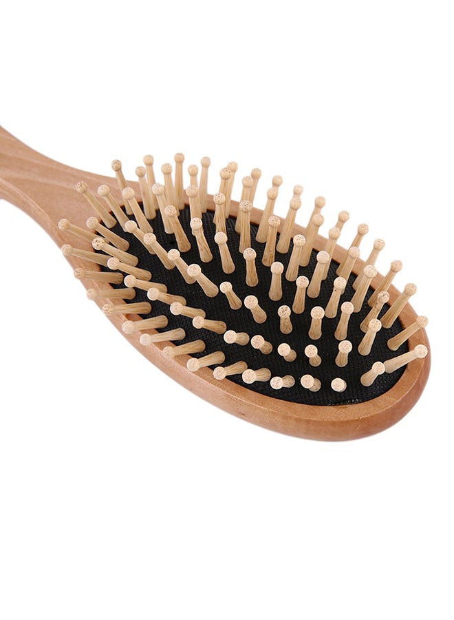 Generic Wooden Bamboo Needle Air Bag Massager Brush Beige/Black - Image 4