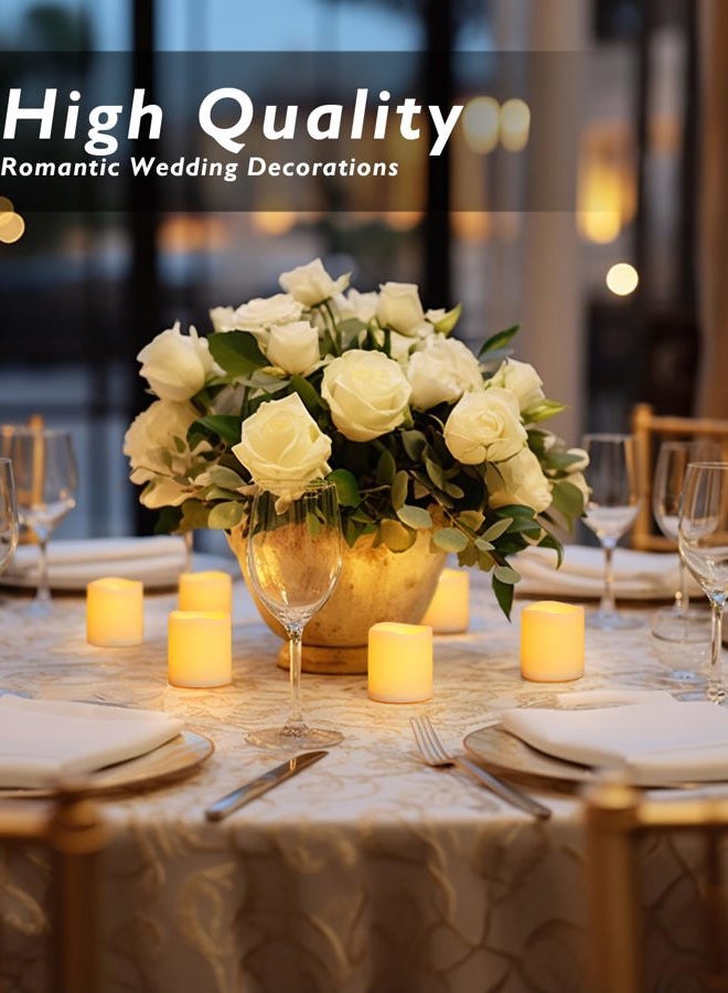 Homemory Flickering Flameless LED Tealight Candles, 12PCS Battery Operated, Realistic Electric for Easter, Wedding, Table - Image 5