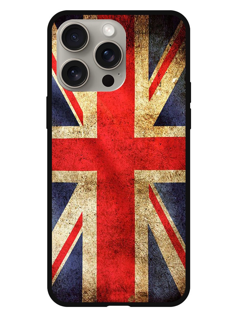 Theodor Protective Case Anti Scratch Shock Proof Bumper Cover For iPhone 15 Pro GB Flag - Image 1