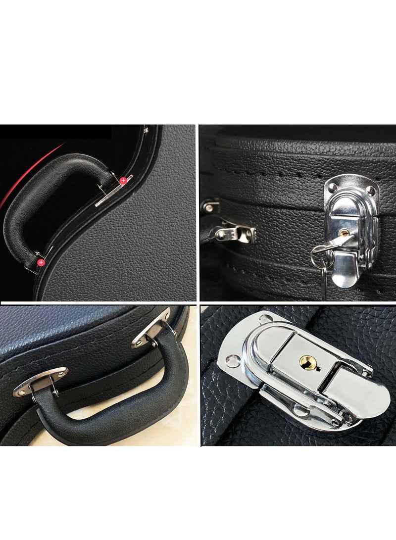 Generic Electric Guitar Hard Case Hard-Shell for ST Style Electric Guitar Hard Shell Lockable with Lock Latch Padding For Right Hand Anti-shock Waterproof Travel Guitar Bag for Air Consignment - Image 4