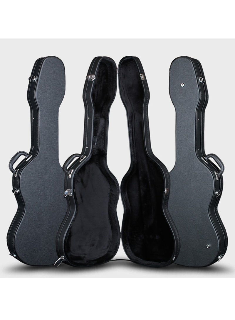 Generic Electric Guitar Hard Case Hard-Shell for ST Style Electric Guitar Hard Shell Lockable with Lock Latch Padding For Right Hand Anti-shock Waterproof Travel Guitar Bag for Air Consignment - Image 5