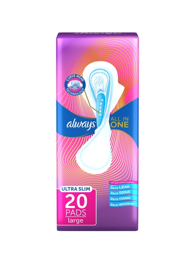 Always وسادات كبيرة فائقة النحافة الكل في واحد بتقنية ارتداء المنحنيات - Image 1