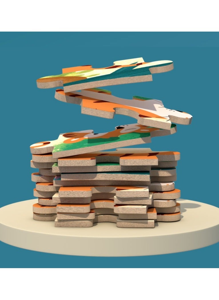 CMGTYYD. ألغاز النقل للأطفال من سن 3-6 سنوات، ألغاز بانوراما 5 في 1 مع صندوق حديدي للتخزين، هدايا ألعاب ألغاز للأولاد والبنات والأطفال والطفلات - Image 2