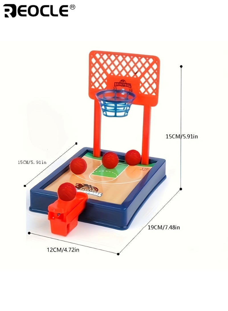 ريوكل لعبة رمي كرة سلة صغيرة للأطفال سلة كرة سلة تفاعلية ماكينة رمي أصابع لعبة تعليمية تصميم مرح سهلة التركيب هدية مثالية لأعياد الميلاد ويوم الطفل - Image 5